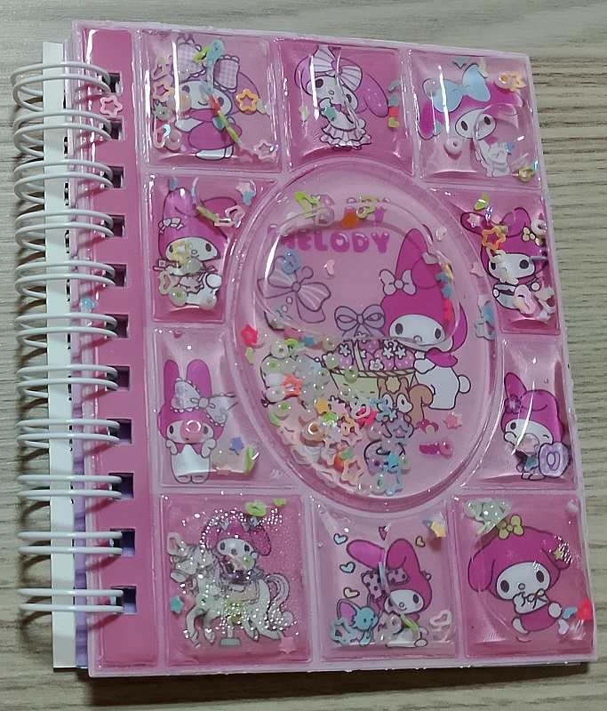 Kapağı Sulu 3D Spiralli Not Defteri (Bir adet içindir.)