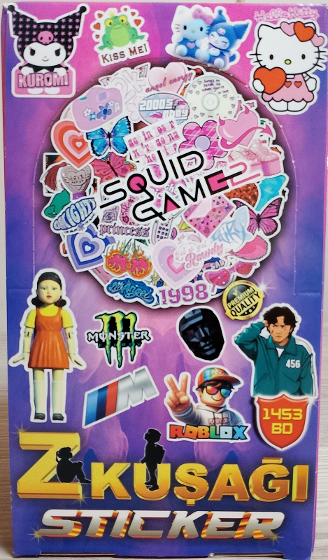Oyun kartı /Z kuşağı / Sticker (Yeni seri - 2025)