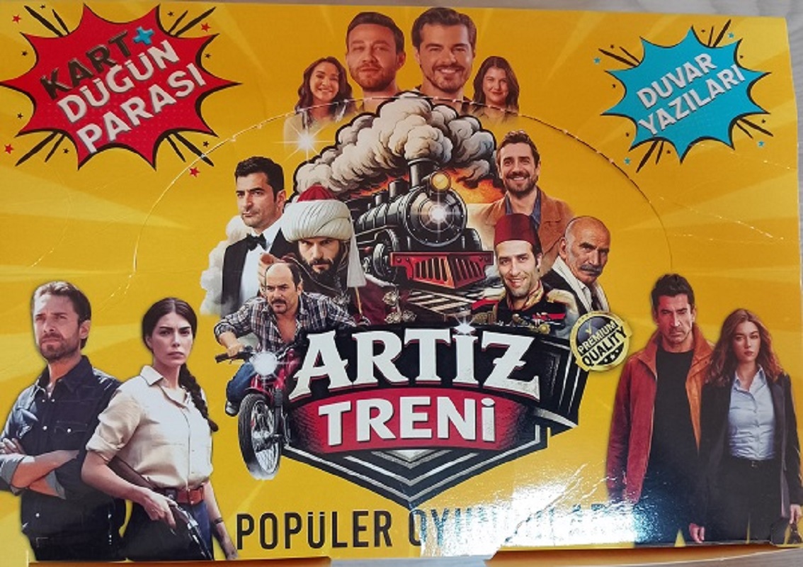Oyun kartı / Artiz Treni Popüler Oyuncular Kart (2 Kart + düğün parası + 1 adet Sticker)