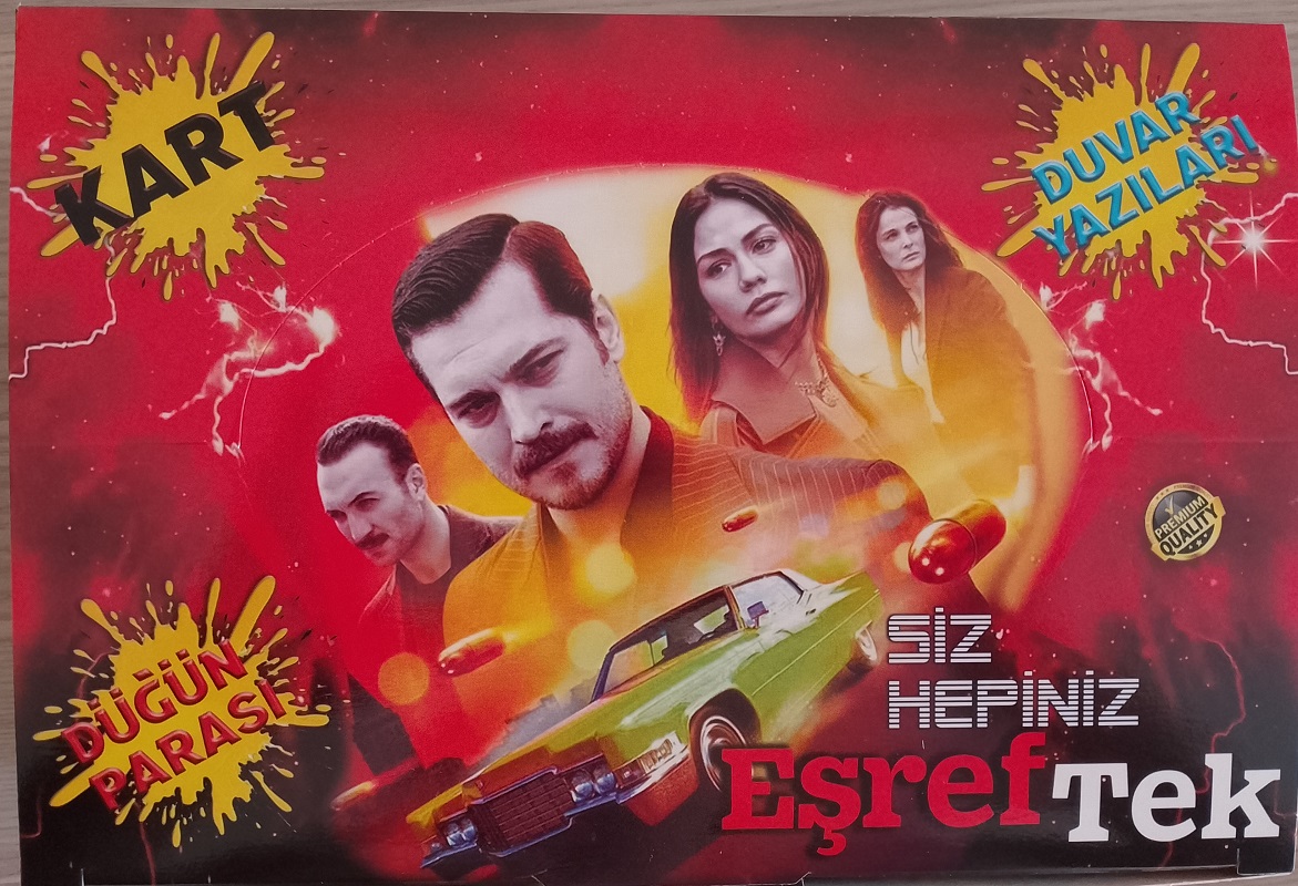 Oyun kartı / Siz Hepiniz Eşref Tek (2 Kart + düğün parası + 1 adet Sticker)